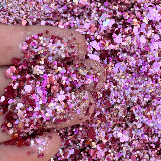 Tropical Tango – Lesbian Pride Flag Eco Glitter Luminosity Glitter