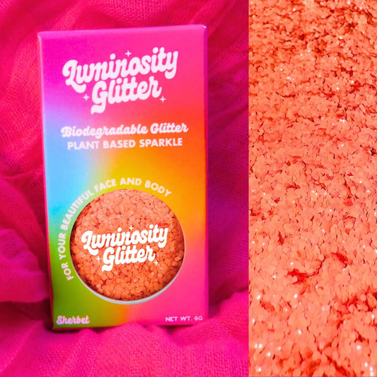 Peach Chunky Biodegradable Glitter 6g Pot (B2B) Luminosity Glitter
