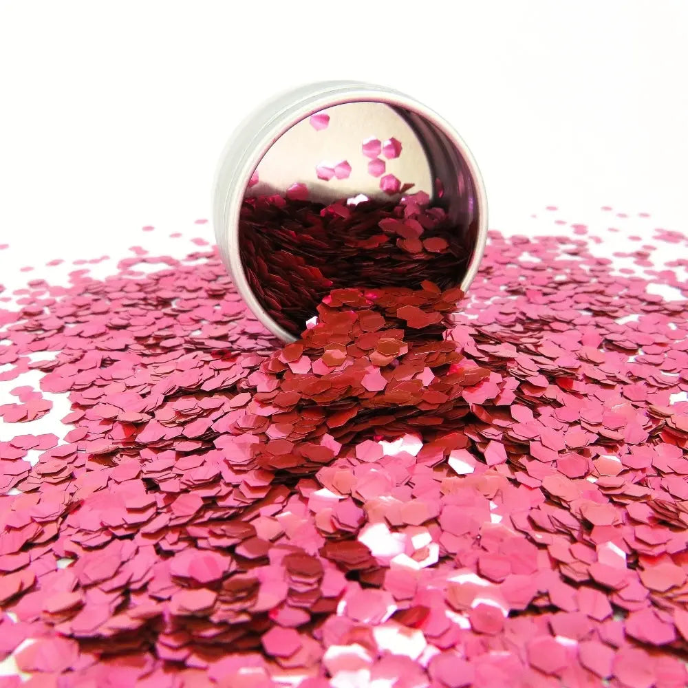 Pink super chunky face and body glitter