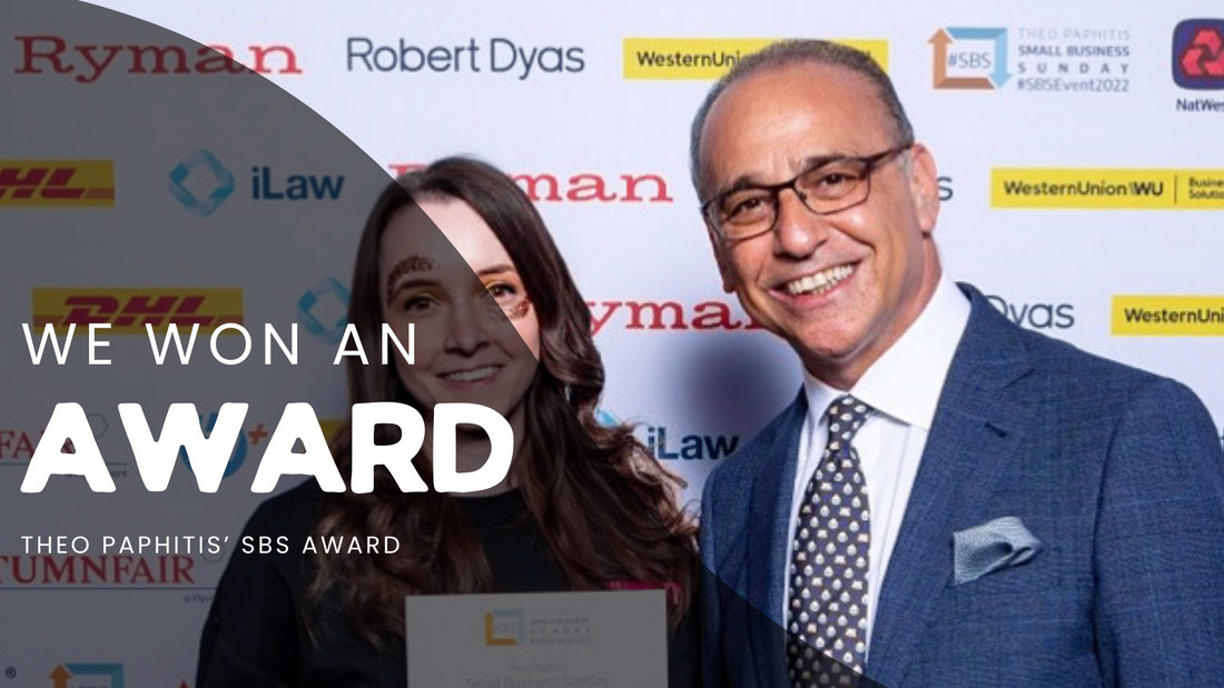 Luminosity Glitter won Theo Paphitis' SBS Award