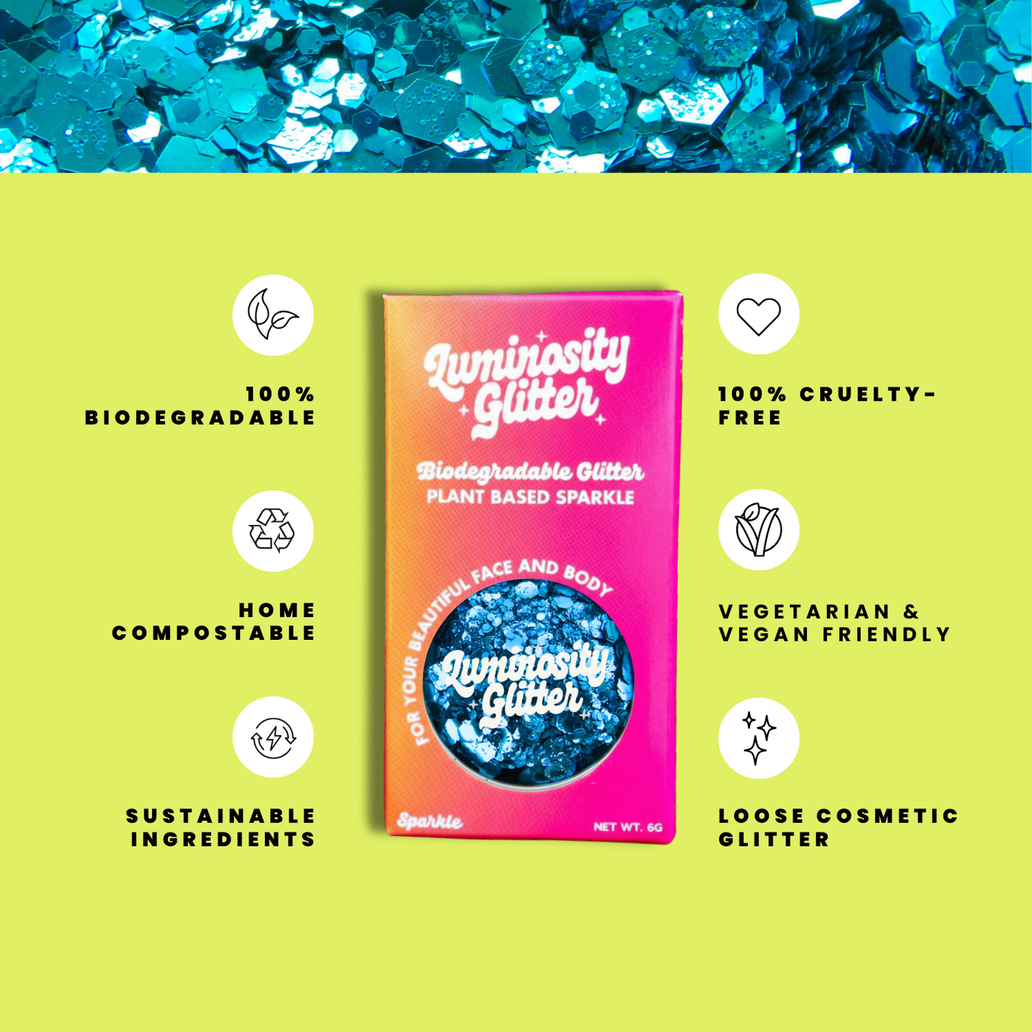 Sky Blue Glitter Blend