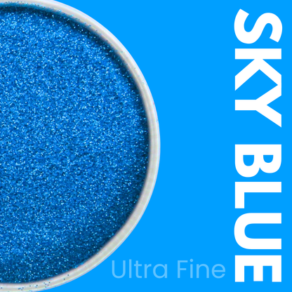 Sky Blue Ultra Fine Glitter Makeup
