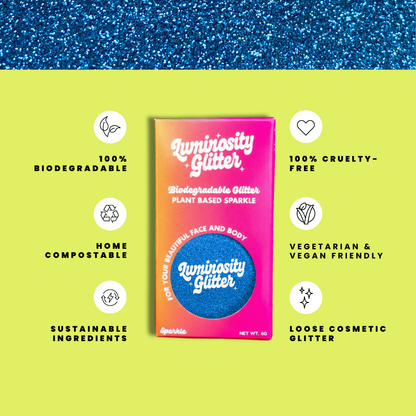 Sky Blue Ultra Fine Glitter Makeup