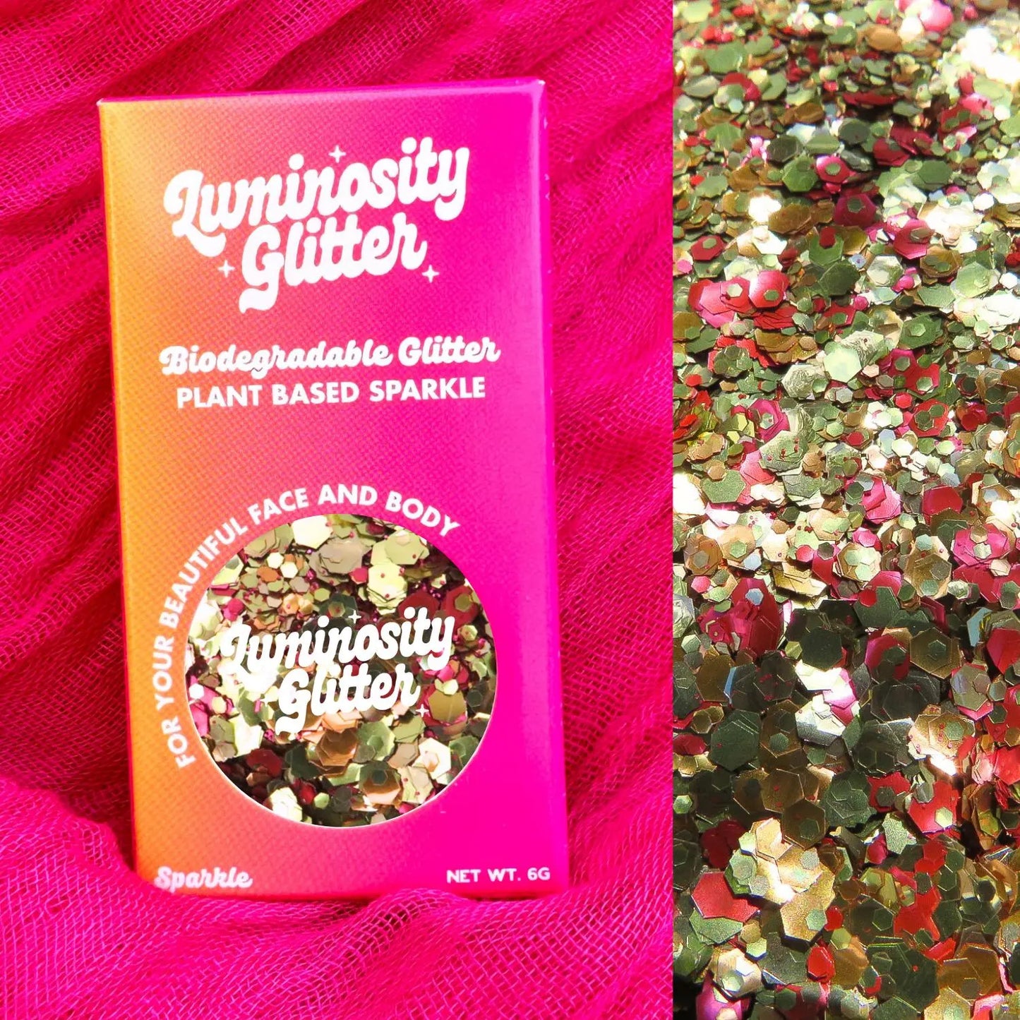 Autumn Leaves Biodegradable Glitter Blend 6g Pot (B2B) Luminosity Glitter