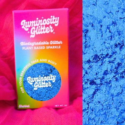 Bubblegum Blue Chunky Biodegradable Glitter 6g Pot (B2B) Luminosity Glitter