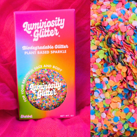 Calypso Chunky Biodegradable Glitter Blend 6g Pot (B2B) Luminosity Glitter