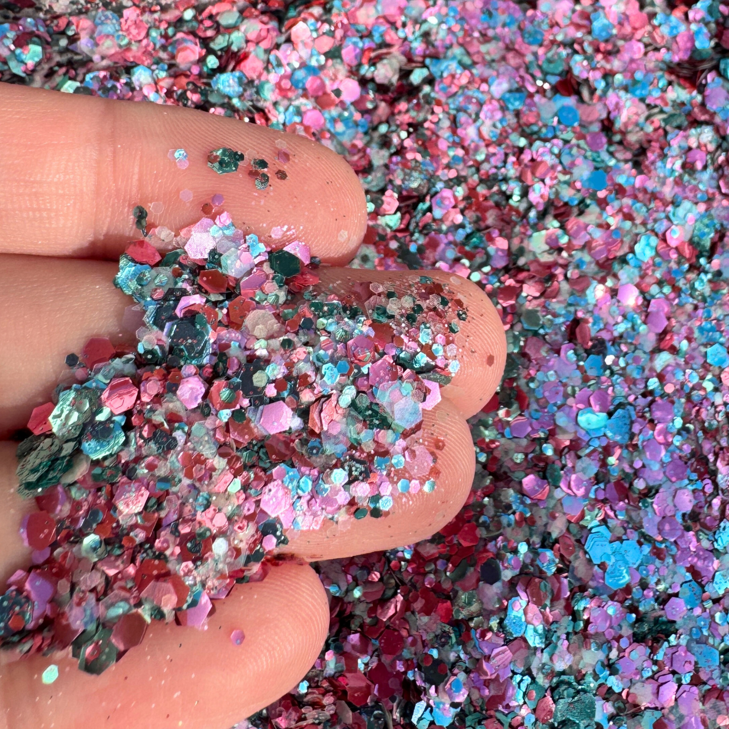 Cotton Candy Delight – Trans Pride Flag Eco Glitter Luminosity Glitter