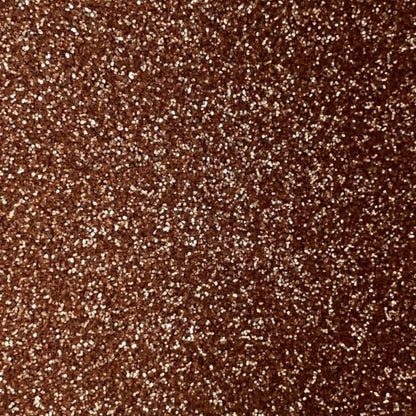 Close-up of rose gold fine eco glitter texture.