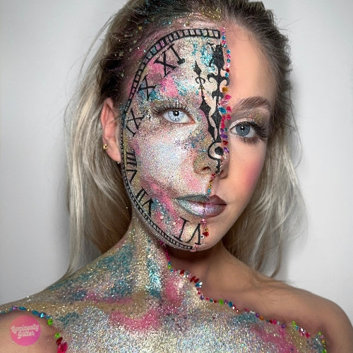 Silver Fine Glitter Makeup