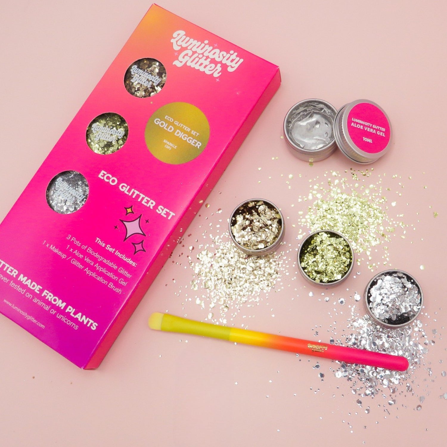 Gold Digger Glitter Gift Set Luminosity Glitter