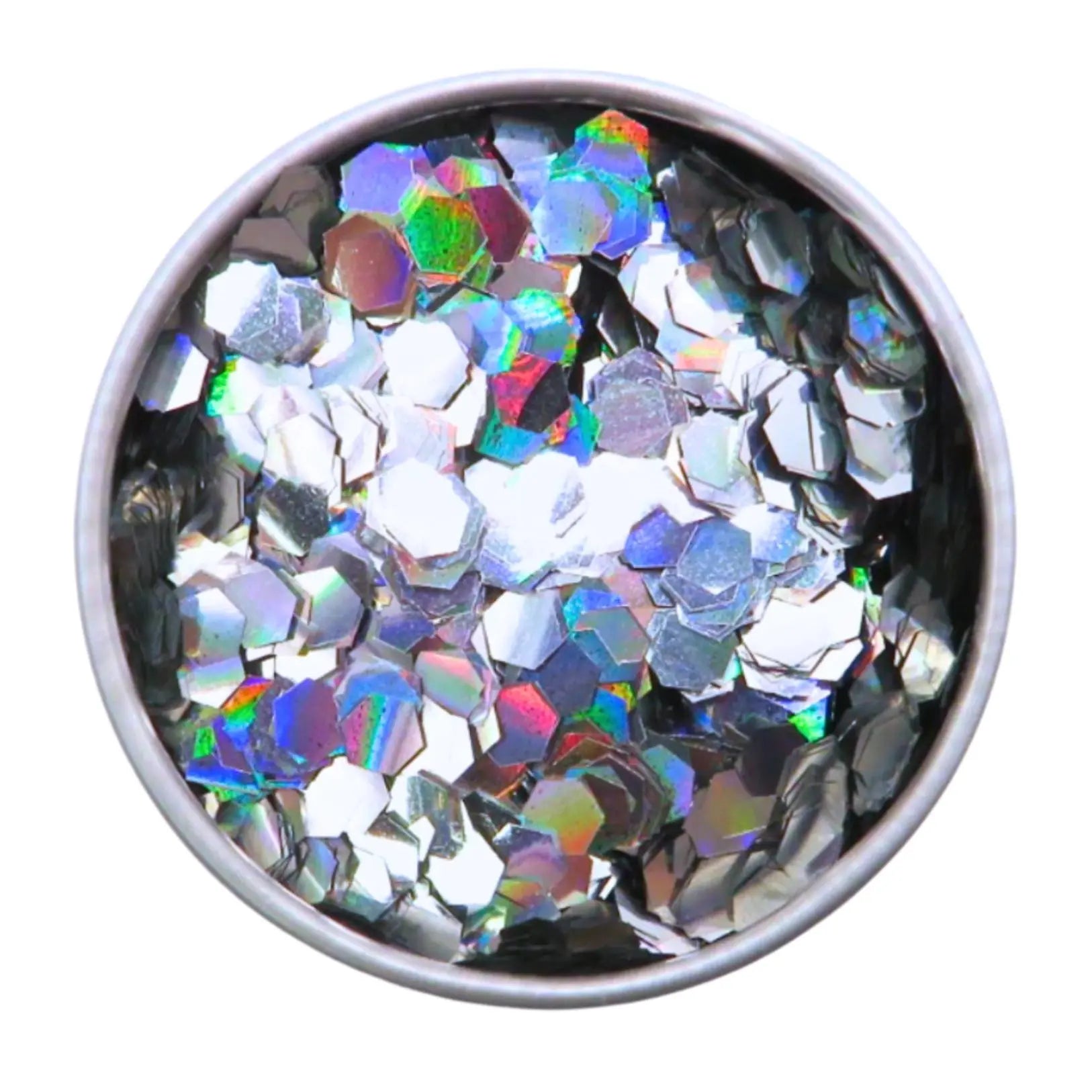 Holographic Silver Biodegradable Glitter Individual 6g Pot (B2B) Luminosity Glitter