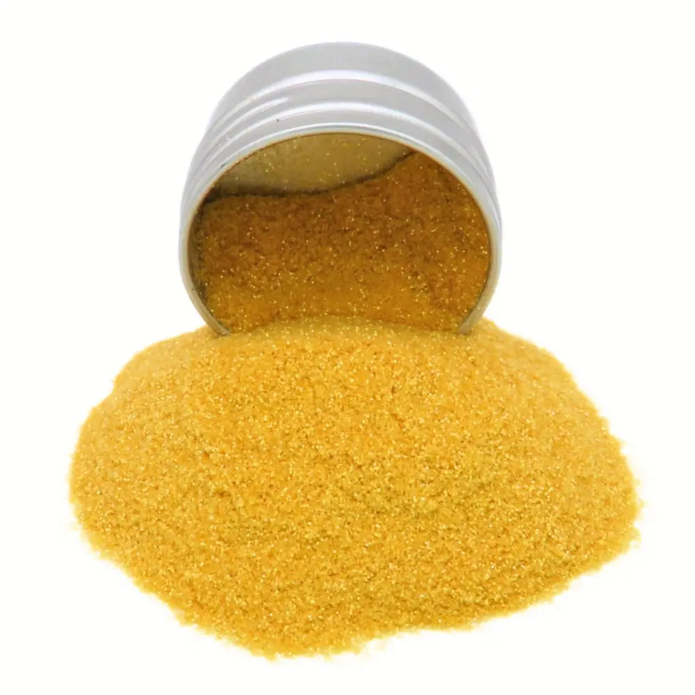 Honey Gold fine biodegradable cosmetic glitter in a light gold shade