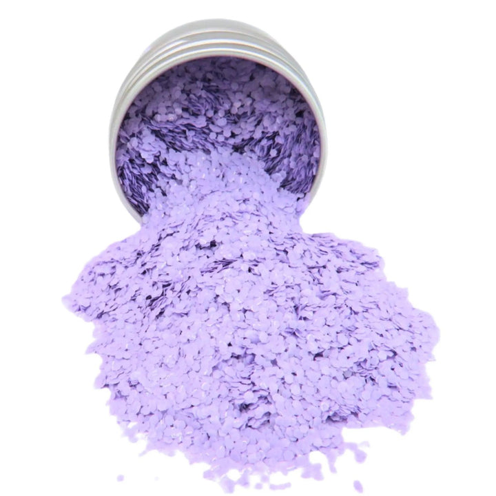 Lavender Opaque Chunky Glitter: biodegradable cosmetic glitter by Luminosity Glitter