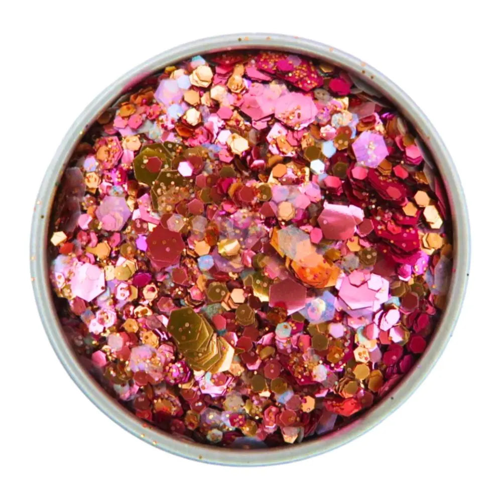 Our lesbian pride eco glitter mix is called tropical tango and includes the colours from the lesbian pride flag.
