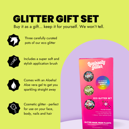 Rainbow Burst Pride Glitter Set