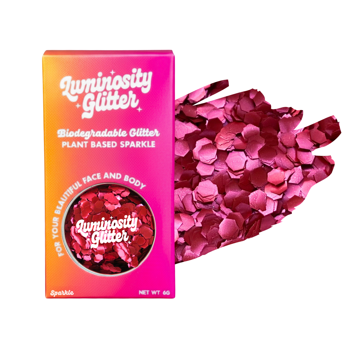 Blush Red Super Chunky Festival Glitter