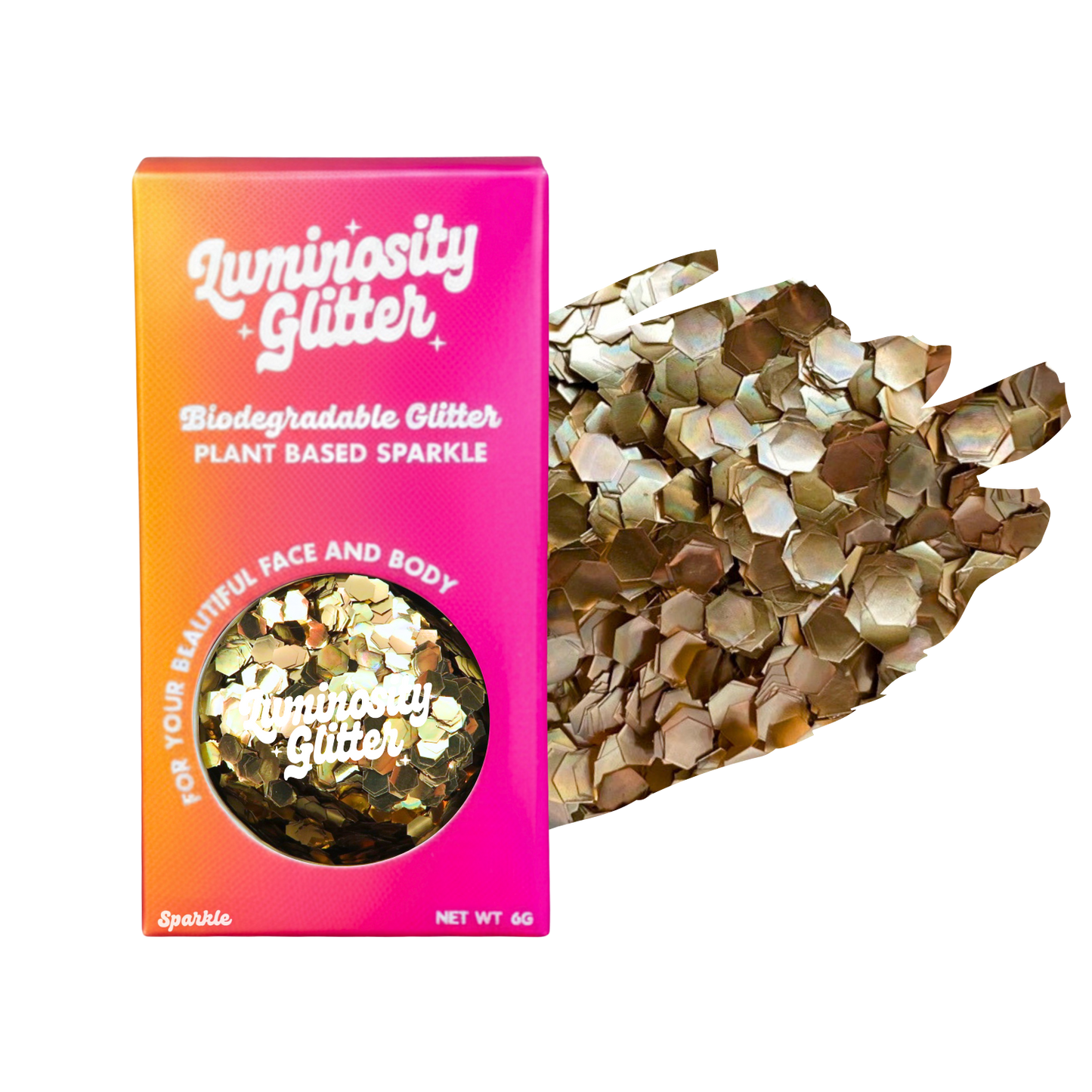 Rose Gold Super Chunky Festival Glitter
