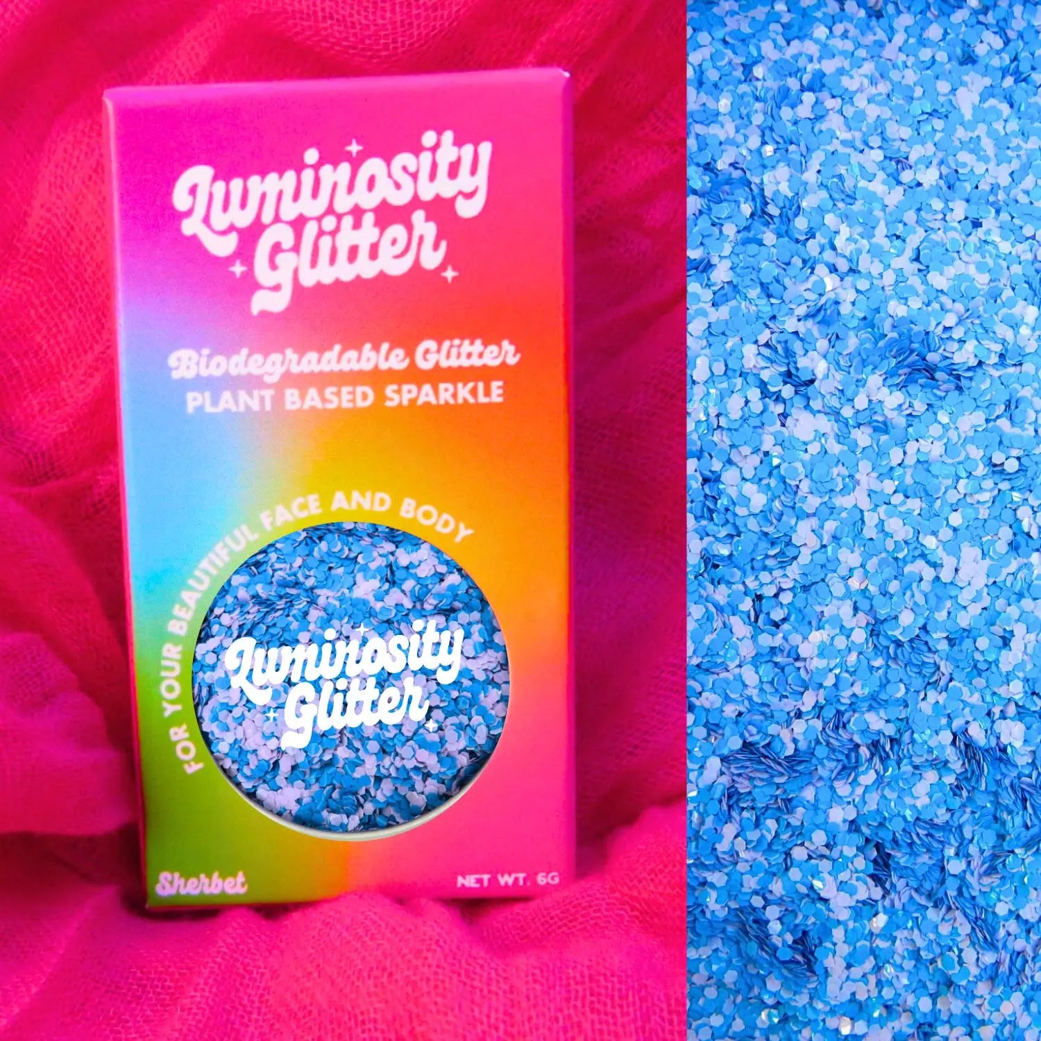 Tranquility Chunky Biodegradable Glitter Blend 6g Pot (B2B) Luminosity Glitter