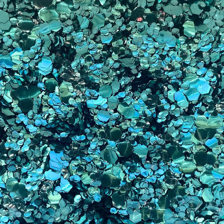 Aqua Sky Glitter Blend: biodegradable cosmetic glitter by Luminosity Glitter